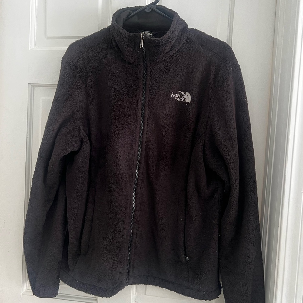 North Face Fuzzy Black Women’s Coat Size L